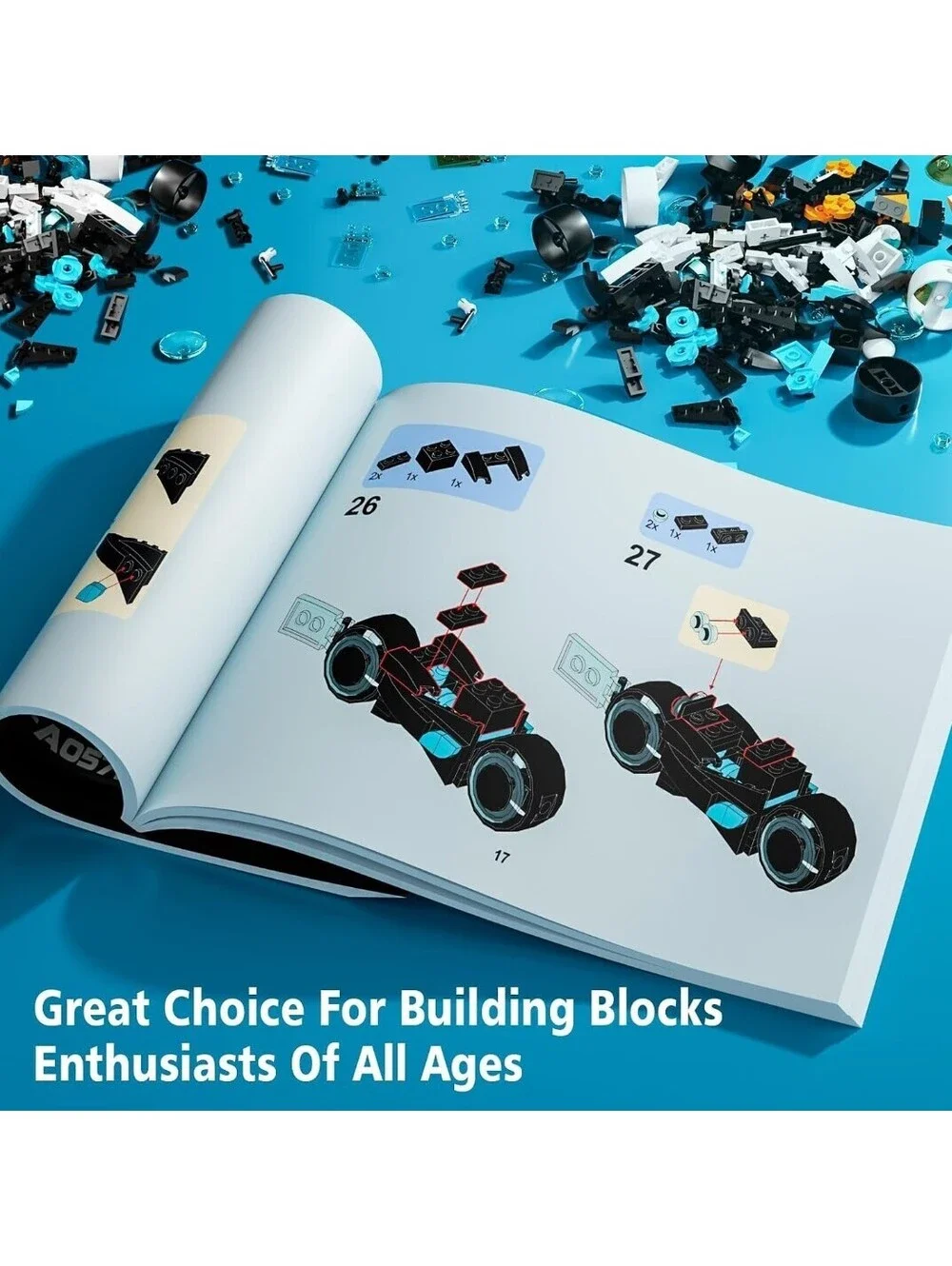TRON Legacy Light Cycle Building Set Collectible Toy Motorcycle for Fans & Kids